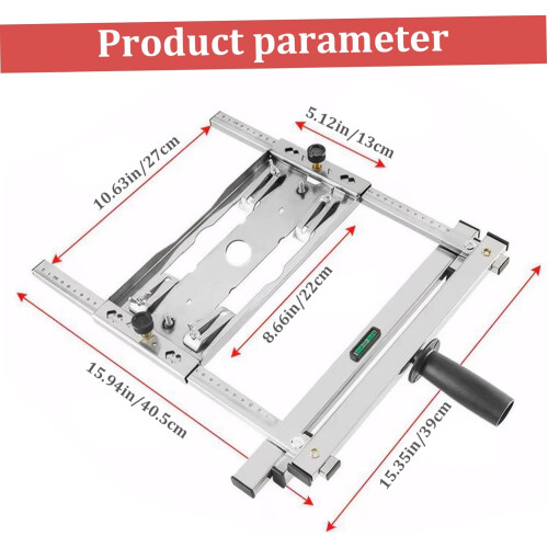 Adjustable Circular Saw Guide Rail Cutting Machine Edge Guide, 12.6 Inch 1