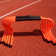 Speed & Agility Training Set - Pro Portable Hurdles for High School & Middle School Athletes, 23cm Height, Orange Color