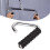 Pull up Handles Neutral Grip C Shaped Silver Universal Rubber Wrapped Dumbbell Attachment For Gym 4
