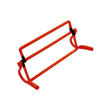 Football Ladder Mini Agility Ladder for Training, Adjustable Hurdles, Red 44x18x34cm, Soccer Training Equipment