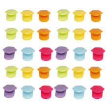 Silicone Cup Lids, Innovative Tongue Shape Design Reusable Silicone Lid for Easy Cup Distinguishing, Perfect Gift for Wine Lovers at Parties and Bars