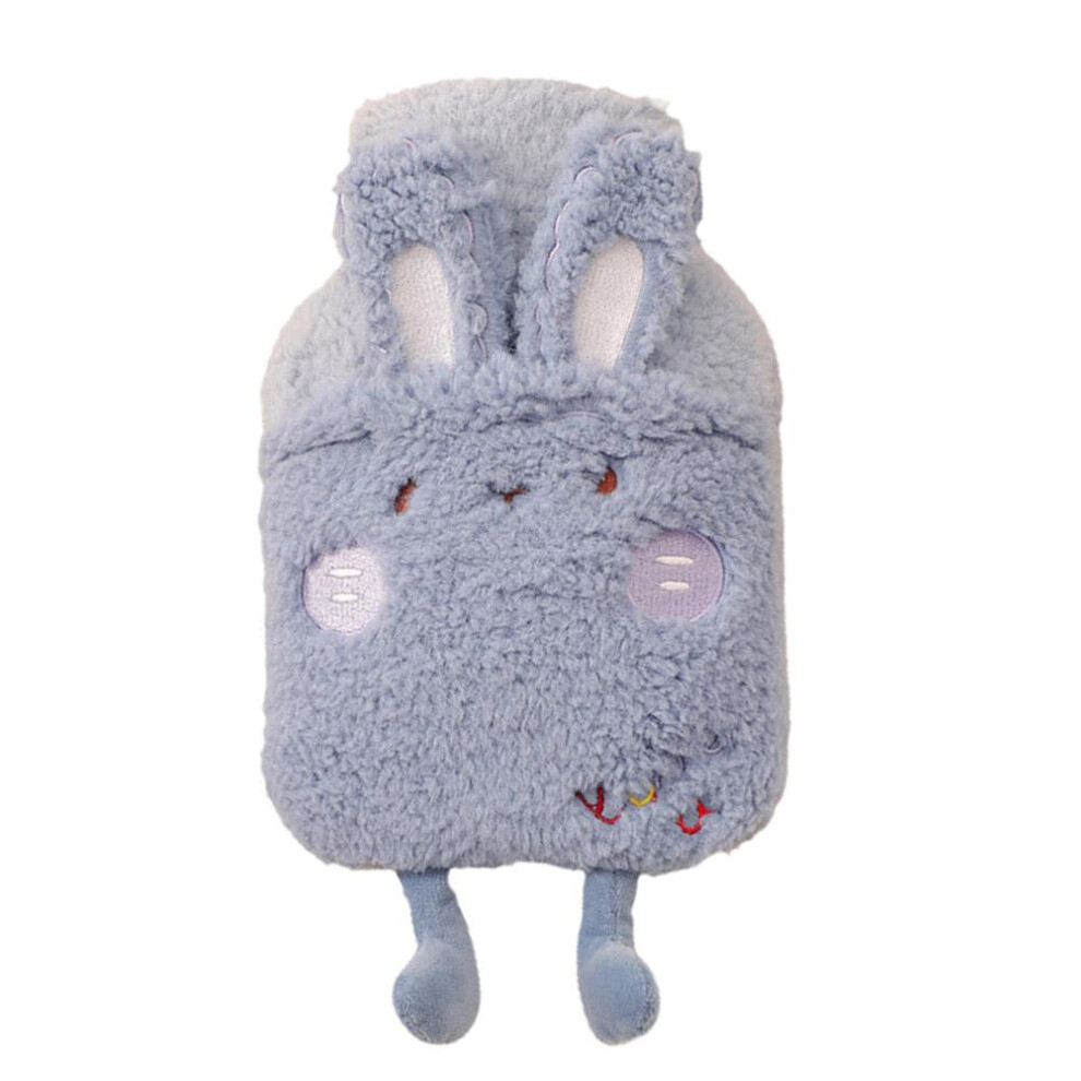 Detachable Plush Cover Hot Water Bottle, Pain Relief Leakproof PVC Water Bag with Explosion-proof Safety Design for Versatile Hot & Cold Therapy (Soft