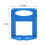 Professional Tile Installation Blue Plastic Spacers, Innovative Tile Leveling System For Mortar Setting Flatness, Efficient Tile Installation Tools, 2