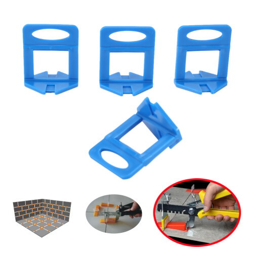 Professional Tile Installation Blue Plastic Spacers, Innovative Tile Leveling System For Mortar Setting Flatness, Efficient Tile Installation Tools, 2