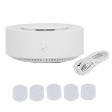 Advanced Filtration System: Air Purifier Ashtray with Easy Clean Design, Eliminates Odors for Fresh Air, Flame Retardant Material Ensures Safety in Ev