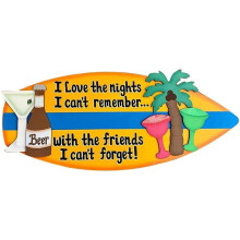 Sommerliche Dekorationen für drinnen und draußen, Wandschilder, tropische Surfbrett-Deko, Strand-Wandkunst aus Holz für Zuhause, Küsten-Deko