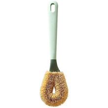 Brosse de cuisine écologique et réutilisable pour un nettoyage respectueux de l'environnement, brosse à vaisselle avec manche alliant durabilité