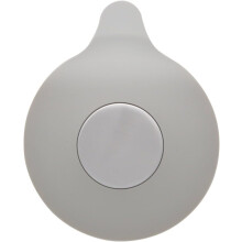 Couvercle de bonde de baignoire universel, bouchon de bonde facile à installer avec ventouse intégrée, matériau en silicone gris résistant à la