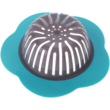 Passoire d'évier de cuisine en forme de fleur, design à large rebord pour une performance optimale, matériau en silicone assurant une protection