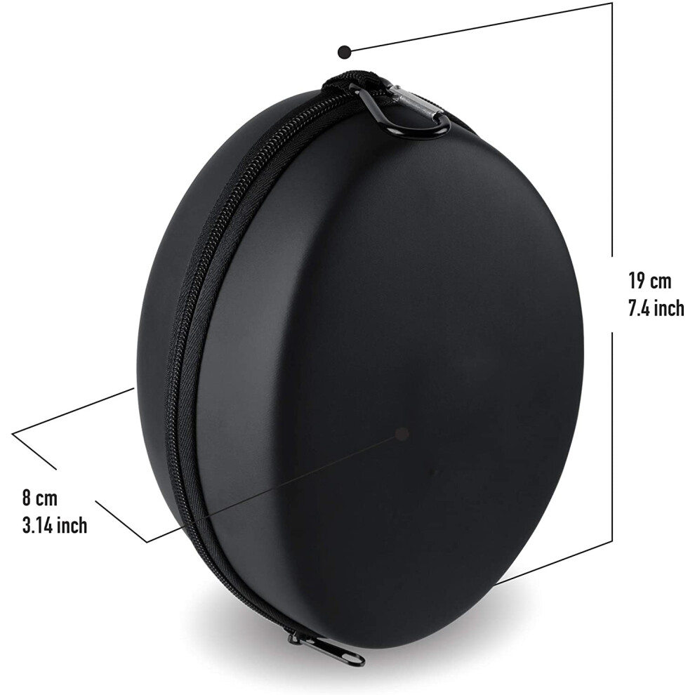 Universal Hard Eva Headphone Case For Protection, Ample Storage Space Convenient Heavy-Duty Handle Durable Zipper, Universal Design For Foldable 9128293404440