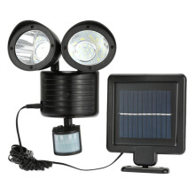 Smart PIR Motion Detection, 56 LED Solar Wall Light, For Garden Pool Fence Patio Deck Yard Driveway Stairs Outside Wall, 185x195x155mm Dimension,