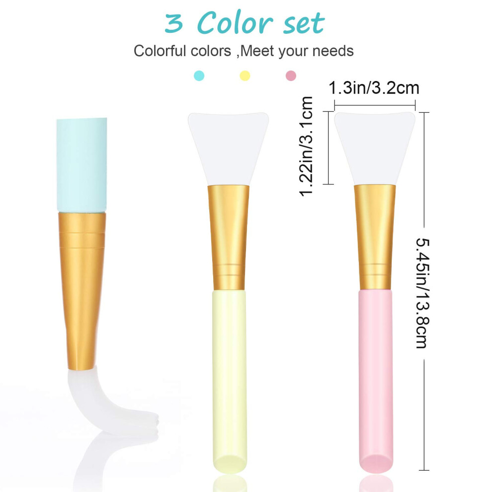 Detoxifying Facial Clay Mask, Dual Soft Silicone Mask Applicator Tool, Premium Clay Mask Brush for Deep Pore Cleansing, Smooth Application &