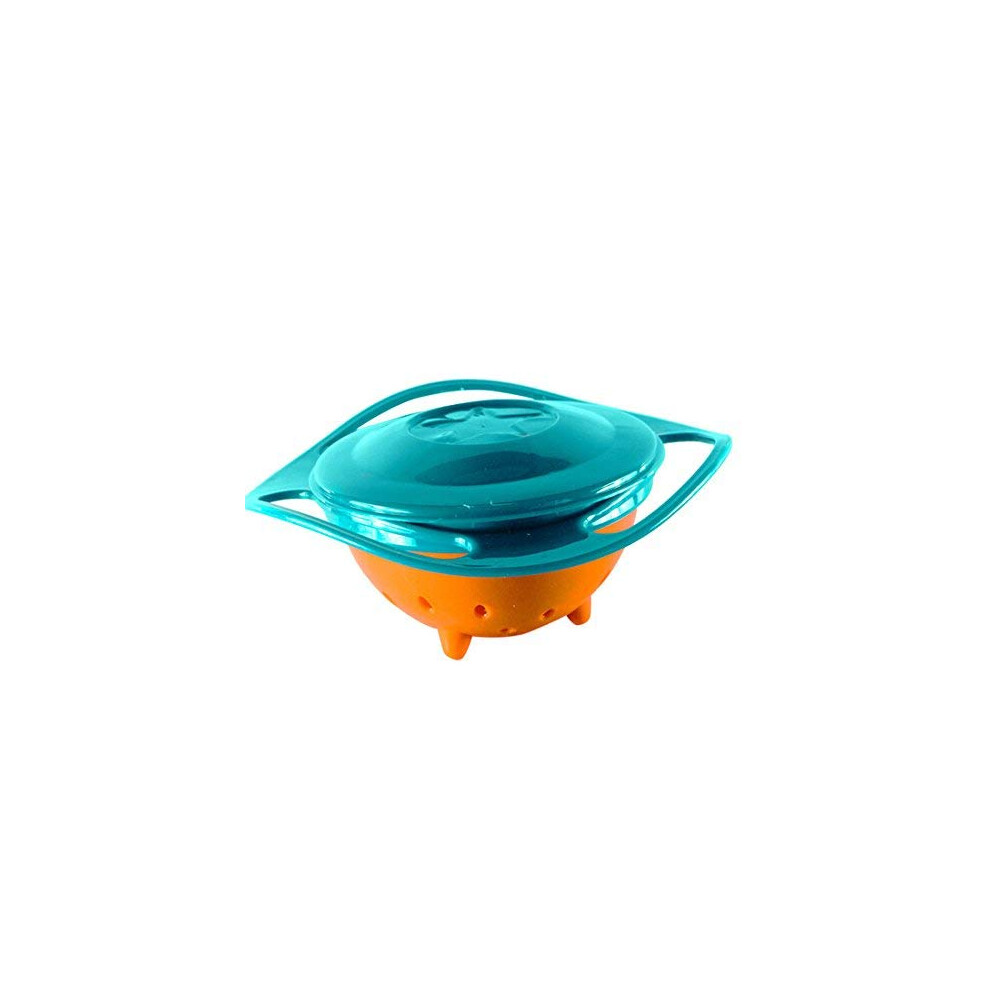 Revolutionary Gyro Bowl, Spill Resistant Food Grade PP 360 Degree Rotate Anti-Spill Design, Non-Toxic Detachable Bowl for Toddler Baby Kids Children