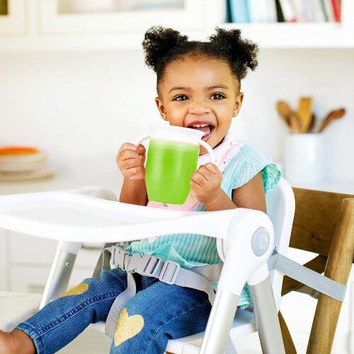 Ποτήρι Sippy για νήπια 6 μηνών και άνω, ανθεκτικό στις διαρροές, άκρη πόσης 360 μοιρών 2