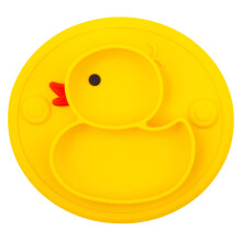 Piatto per la pappa del bambino dal design carino, piatto per la pappa del bambino senza BPA, piatti per bambini in silicone con divisori, piatti