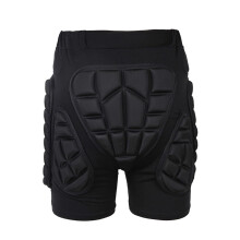 Coccyx Protection Pads Shorts Impact Protection Hip Pads 3D EVA for Snowboard, Skate and Ski for Men and Women S Black