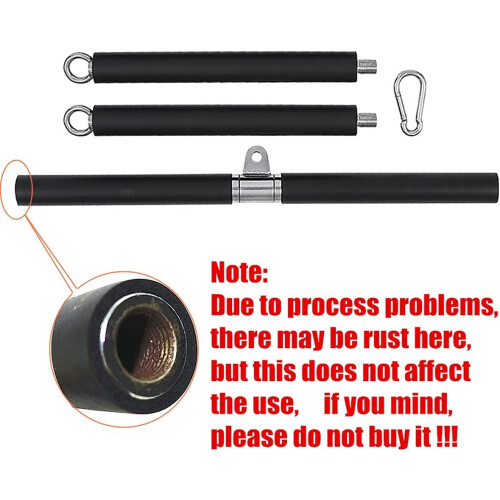Multifunction Adjustable LAT Pull Down Bar Attachment for Home Gym Cable Machine, Black, Compatible with Bench Press and Squat Workouts 1