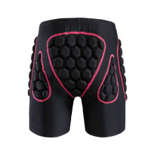 Protective Padded Shorts for Snowboarding Ice Skating Hip Coccyx Protection for Men and Women XL Pink