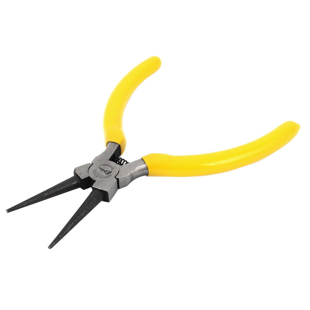 Yellow Handle Internal Straight Spring Loaded Snap Ring Pliers With Ergonomic Nonslip Grip 9189345086373