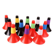 Sport Cones Marker Sign 2pcs Set for Football Baseball Hockey Training Windproof Bright Flat Base 9 Inch