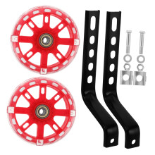 1set Kids Bike Training Wheels With Lights Balance Wheels For Improved Stability And Suitable For Various Bikes And Scenarios
