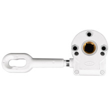 Manual Awning Gearbox Crank Mechanism for Retractable Sun Shade Patio Awning Replacement White