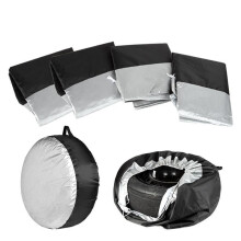 4 Pcs Wheel Protective Cover for VW Amarok 2 , Tires Storage Bags Set Waterproof Dustproof Auto Spare Tires Storage Bags,S S Normal