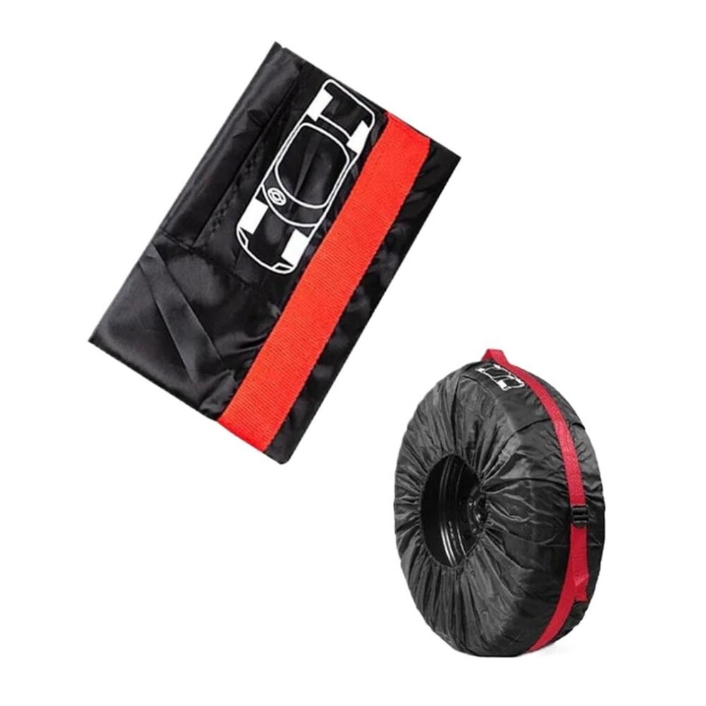 Waterproof Spare Tire Cover 1318 Inch Uvresistant Heavy Duty Wheel Protector Universal Fit Red 9365049993630