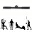 Lat pull bar, biceps straight bar, cable attachment pull bar for cable pull tower, triceps bar for gym, home muscle training. 1