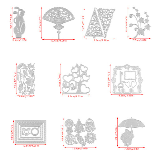 Embossing Stencils Template Mould Bookmarks Scrapbooking-DC3518 2