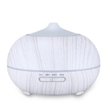 Aromatherapie-Diffusor mit Fernbedienung, Kaltnebel-Luftbefeuchter mit LED-Stimmungsbeleuchtung, Holzmaserung-Design, Ultraschall