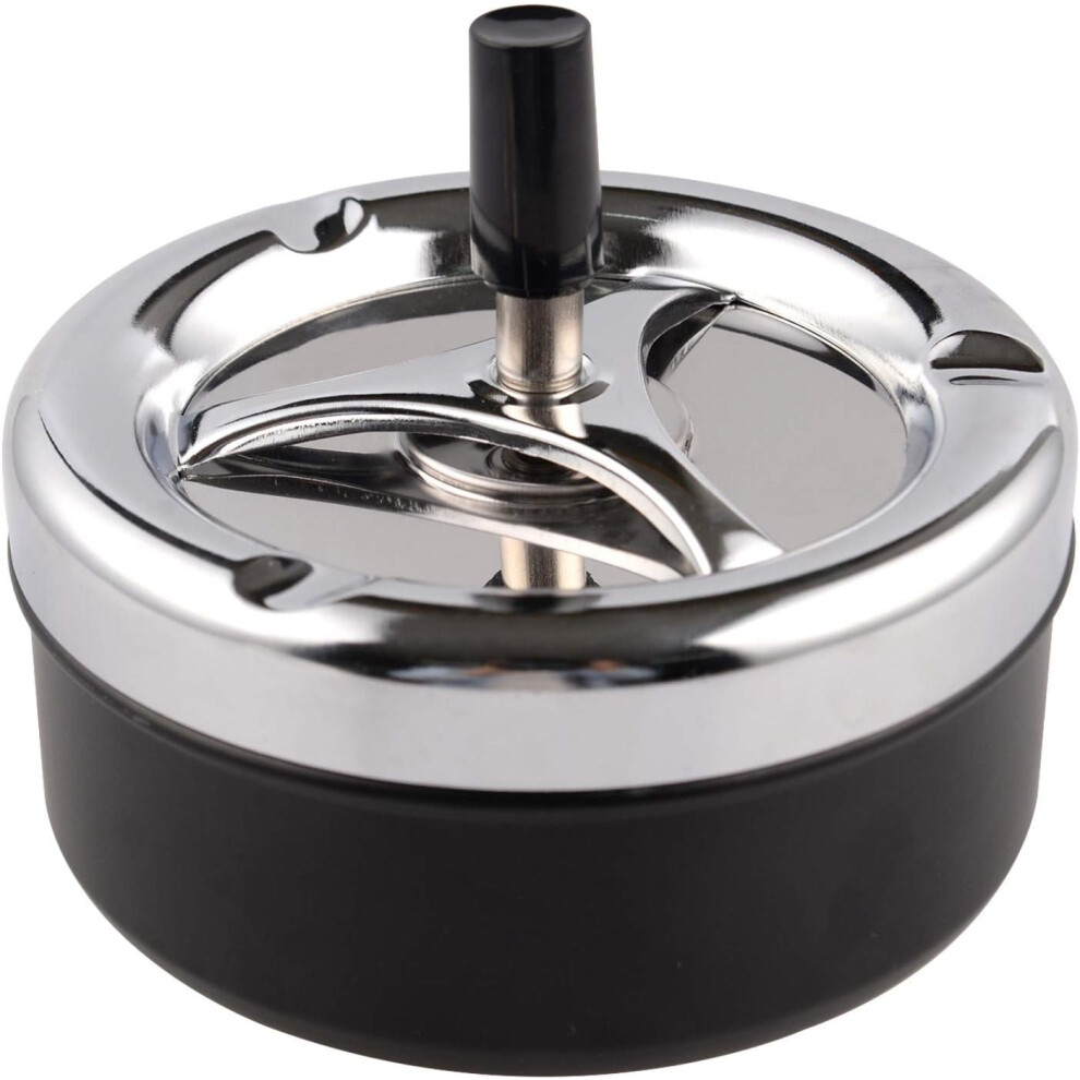 Innovative Portable Ashtray with Lid, Modern Ashtrays featuring Windproof Cover for Patio Home Table Decor