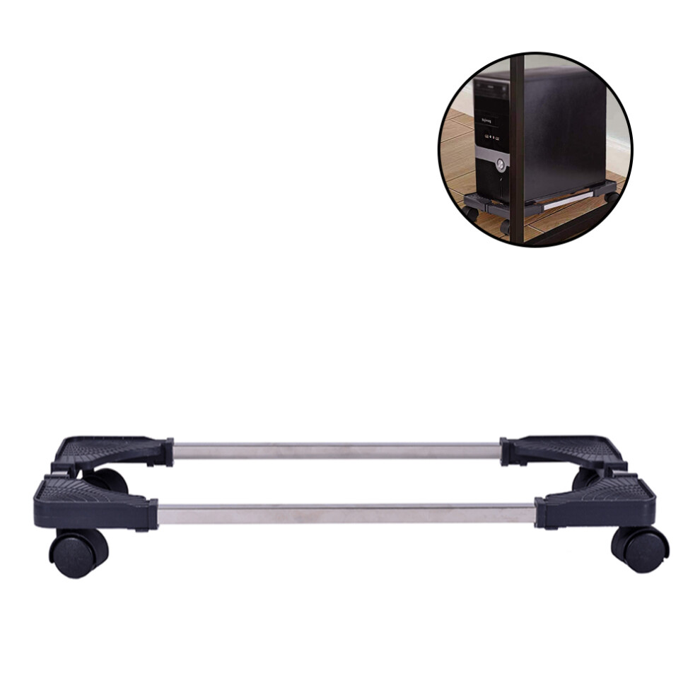 Sturdy & Ventilated Pc Tower Stand, Elevate Your Gaming Experience With Adjustable Mobile Cpu Stand For Gamers And Students, Enhancing Heat 9405630112351