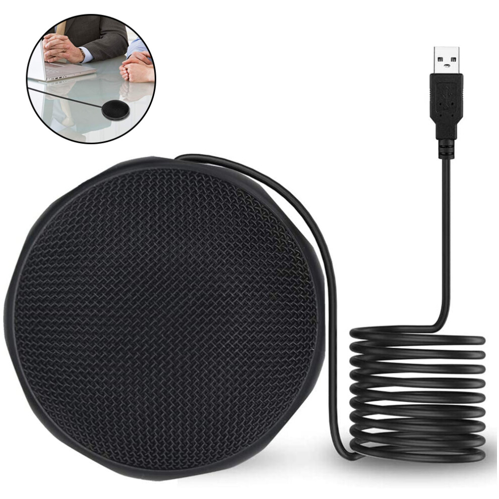 Stylish Microphone, Compact & Portable 360 Omnidirectional Usb Microphone For Business Conference, Online Meetings, Video Chats, Skype, Gaming, 9128293404990