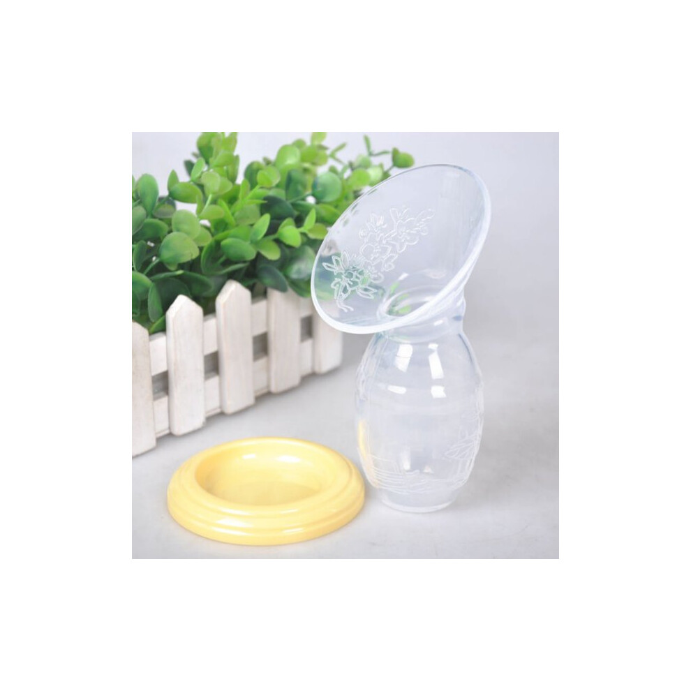 Efficient Manual Breast Pump, Comfortable Food-Grade Silicone Collector with Leak-Proof Suction Base, Easy & Silent Expression for All Sizes