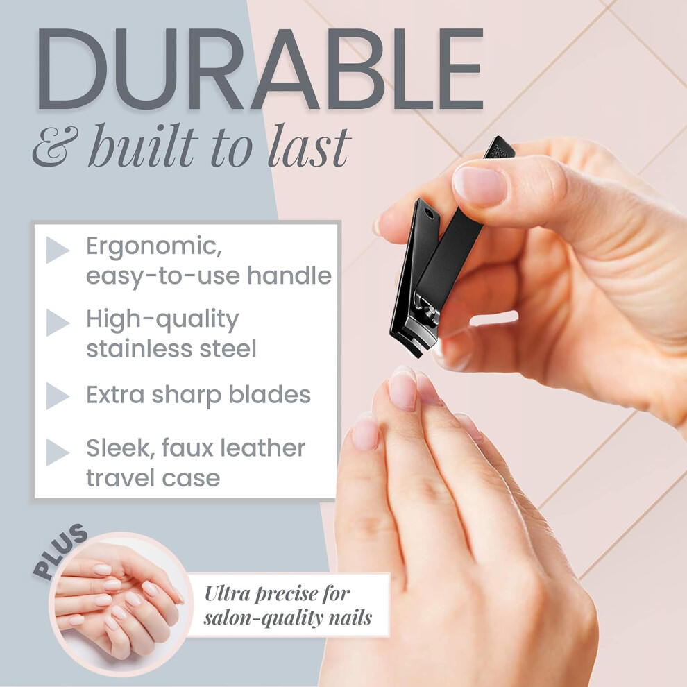 Ultimate Grooming Solution, Ergonomically Designed Nail Clippers Set, Non-Slip Grip For Easy And Safe Trimming