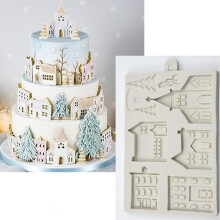 Maak feestelijke meesterwerken met deze herbruikbare, duurzame siliconen mal voor taartdecoratie. De mal is antiaanbak en ideaal voor chocolade- en