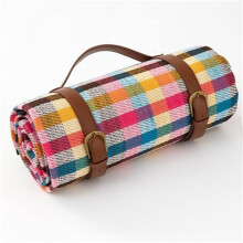 Picnic Blanket Extra Large for Spring and Summer Multicolor Sandproof Beach Blanket 3Layer Foldable Mat Outdoor