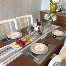 Woven Texture Table Mats Set Of 8, Non Fading Durable Textilene Pvc Placemats, Non Slip Heat Resistance Placemats For Indoor Outdoor Elegant