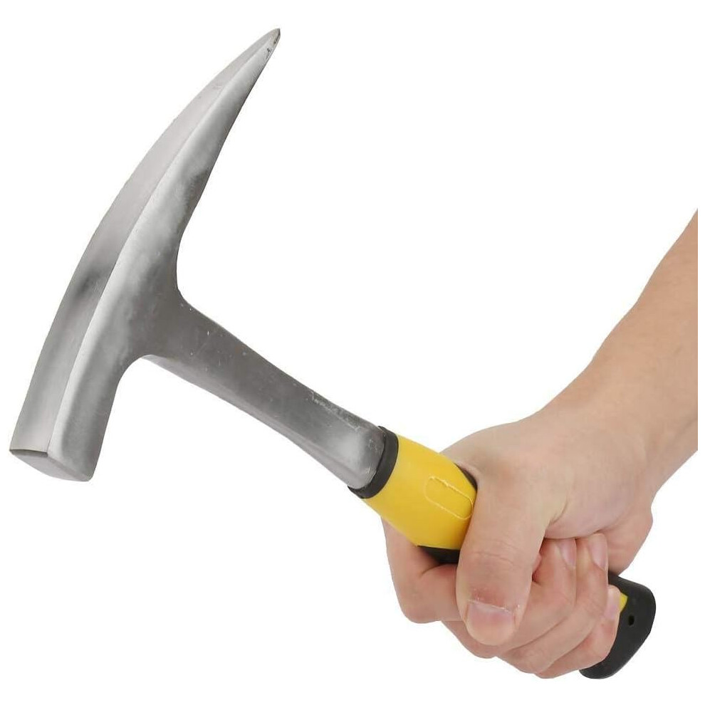 Gravel Blunt Tip Rock Pick Hammer, Basic And Versatile Tools Carbon Steel Geology Hammer With Ergonomic Grip, Portable And Reliable Chipping Tool For 9048212434498