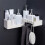 Kitchen Organizer, Easy Installation, Corner Space Utilization, Heavy Duty Suction Cup, Ventilation And Drainage Design, Self-Adhesive No-Drill 4
