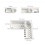 Kitchen Organizer, Easy Installation, Corner Space Utilization, Heavy Duty Suction Cup, Ventilation And Drainage Design, Self-Adhesive No-Drill 6