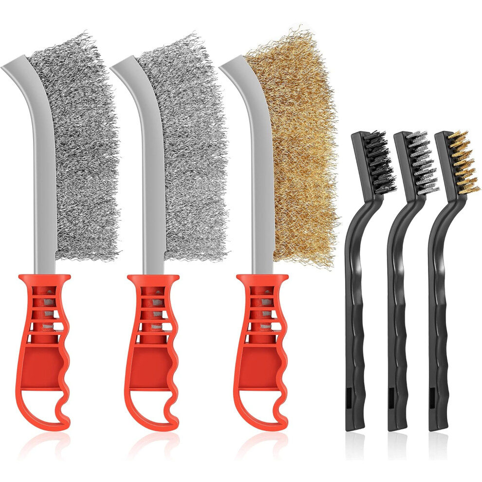 Cleaning Welding Slag, Curved Handle Brushes With Corrosion Resistant Bristles, Does Not Damage Surface Or Fine Features, Includes Brass And 9128293632270