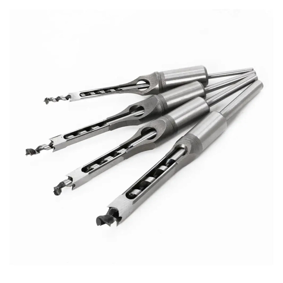 4Pcs Hss Mortising Chisel Drill Bit Set For Square Hole Precision Woodworking With Extended Reach 9426802350302