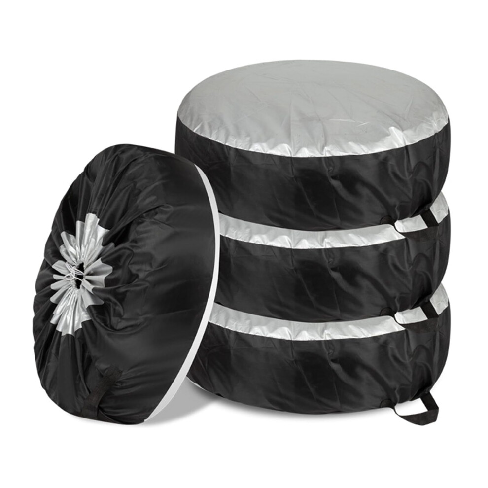 Spare Tire Cover Waterproof With Handle Heavy Duty Antiscratch Car Tire Storage Bag 65X37/80X47cm 9189345087660