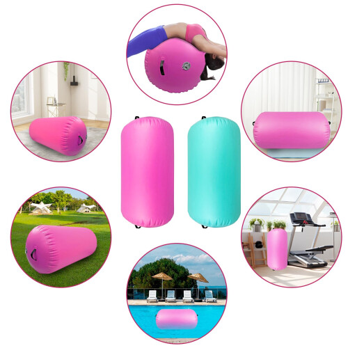 Air Roller Inflatable Tumble Gymnastic Barrel 60cm 1