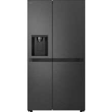 LG NatureFRESH American Fridge Freezer - Matte Black - E Rated