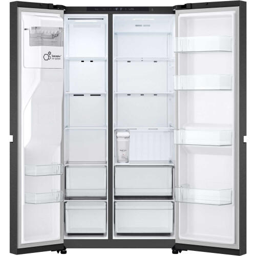LG LG NatureFRESH American Fridge Freezer - Matte Black - E Rated 2