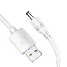 USB-auf-DC-Netzkabel 5,5 x 2,1 mm, 1 Meter Kupfer für stabiles