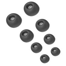 4 Paar Silikon-Ohrstöpsel für LIVE BUDS 3/Beam 3-Schwarz
